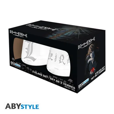 Set 2 vasos Death Note Kira y L