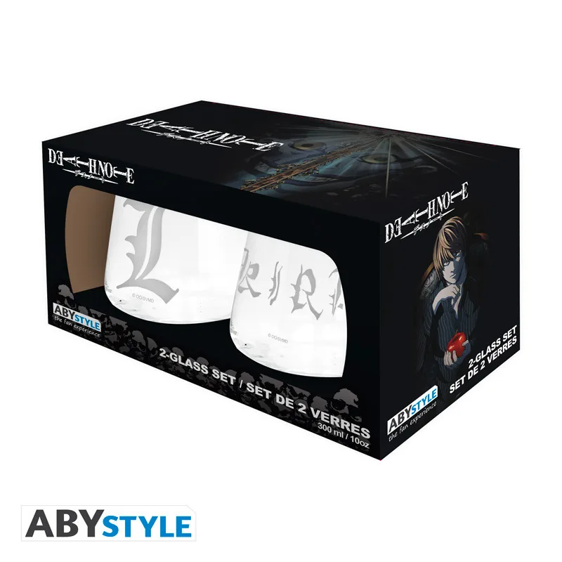 Set 2 vasos Death Note Kira y L