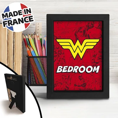 Marco kraft negro Wonder Woman WW Bedroom 15x20 cm