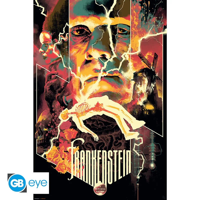 Póster Universal Monsters Frankenstein 91,5x61 cm
