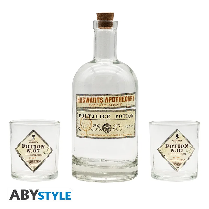 Set botella y vasos Harry Potter Poción