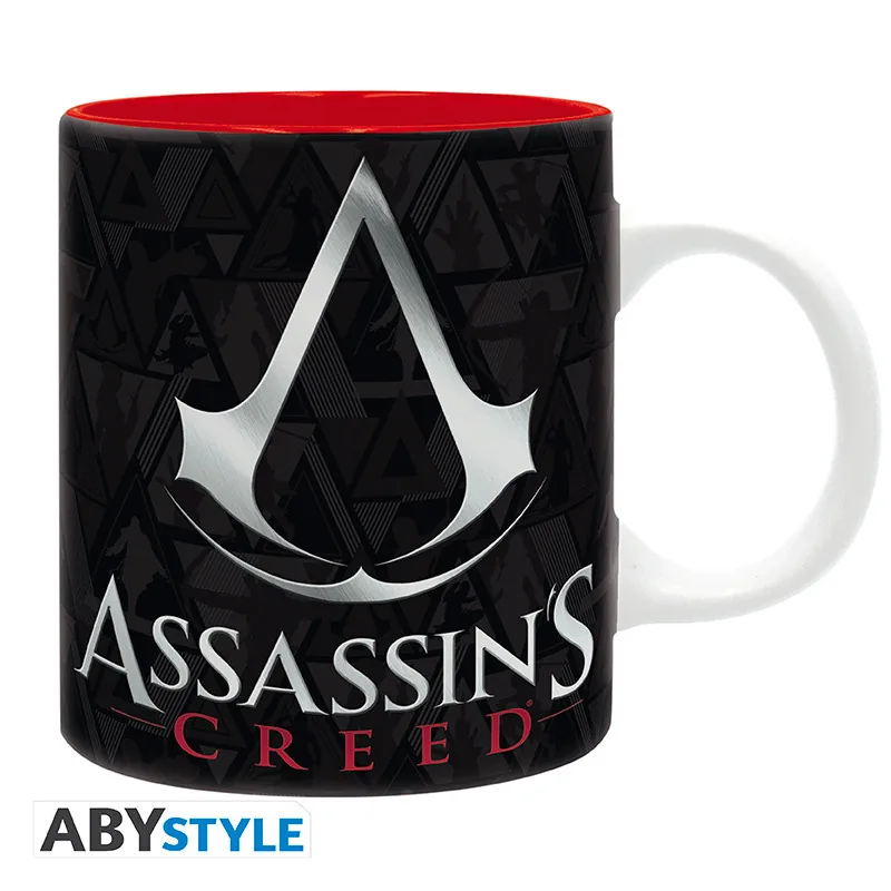 Taza Assassin's Creed Crest negro y rojo 320 ml