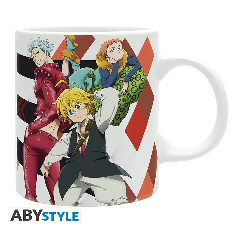 Taza Los Siete Pecados Capitales Meliodas, Ban y King 320 ml