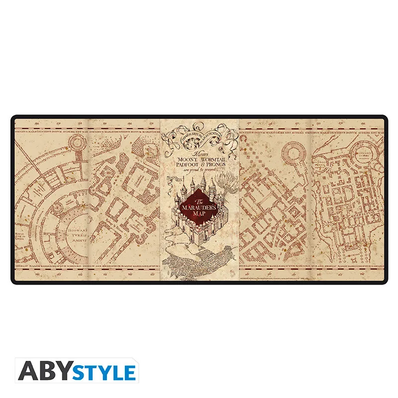 Alfombrilla de ratón XXL Harry Potter Mapa del Merodeador 90x40 cm