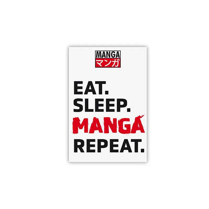 Imán Eat Sleep Manga Repeat Asian Art