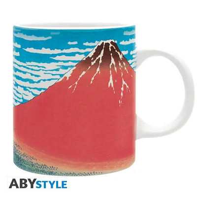 Taza Hokusai Fuji rojo 320 ml