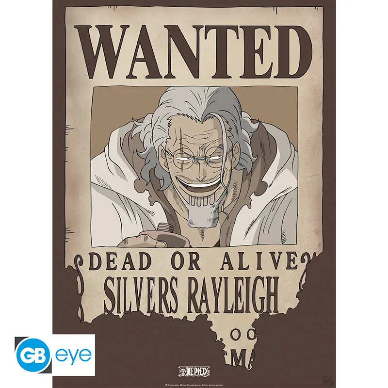 Póster Chibi One Piece Wanted Rayleigh 52x38 cm