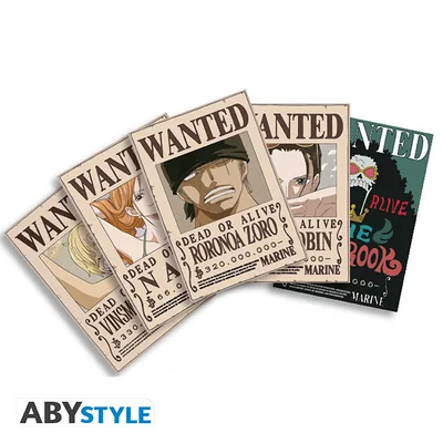 Postales One Piece Wanted Set 2 14,8x10,5 cm