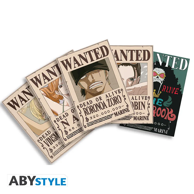 Postales One Piece Wanted Set 2 14,8x10,5 cm