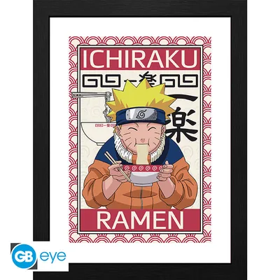Lámina enmarcada Naruto Ichiraku Ramen 30x40 cm
