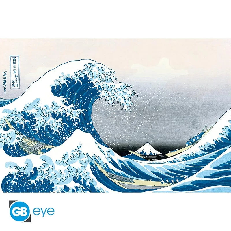 Póster Hokusai La gran ola 91,5x61 cm