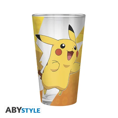 Vaso grande premium Pokémon Pikachu foil 400 ml