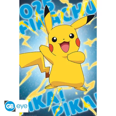 Póster Pokémon Pikachu Foil 91,5x61 cm