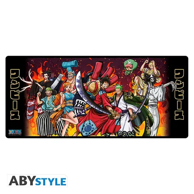 Alfombrilla de ratón XXL One Piece Batalla en Wano 90x40 cm