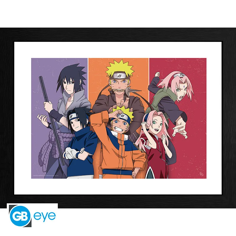 Lámina enmarcada Naruto Shippuden Adultos y niños 30x40 cm