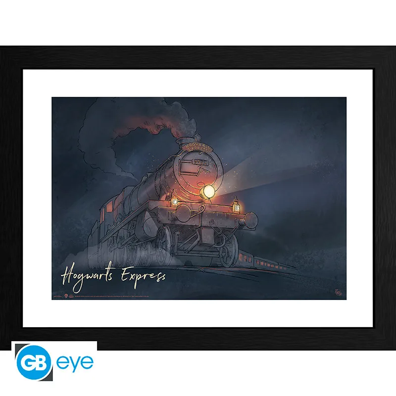 Lámina enmarcada Harry Potter Hogwarts Express 30x40 cm