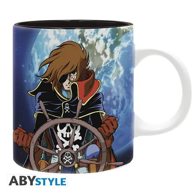 Taza Capitán Harlock Harlock y nave 320 ml
