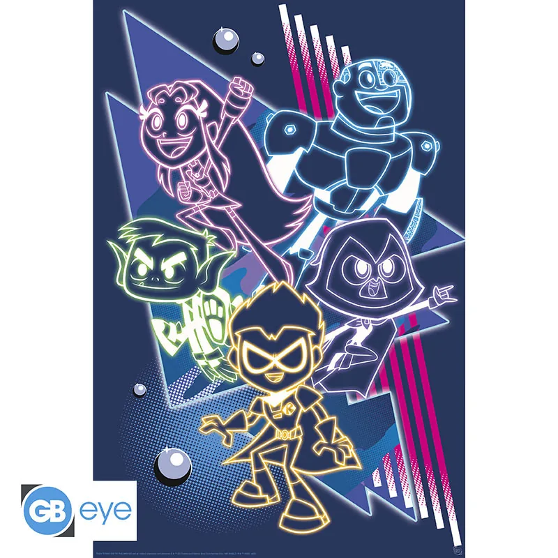 Póster Maxi Teen Titans Neon Titans 91,5x61 cm
