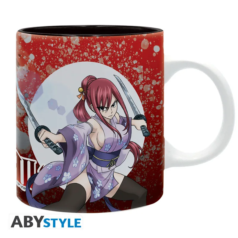 Taza Fairy Tail Erza y Jellal 320 ml