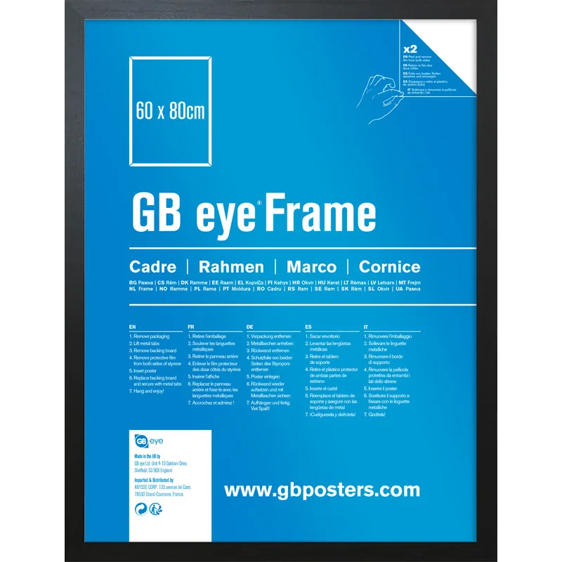 Marco MDF negro 60x80 cm GB eye
