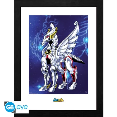 Lámina enmarcada Saint Seiya Pegasus cloth 30x40 cm