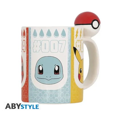 Taza 3D con asa Pokémon Poké Ball 460 ml