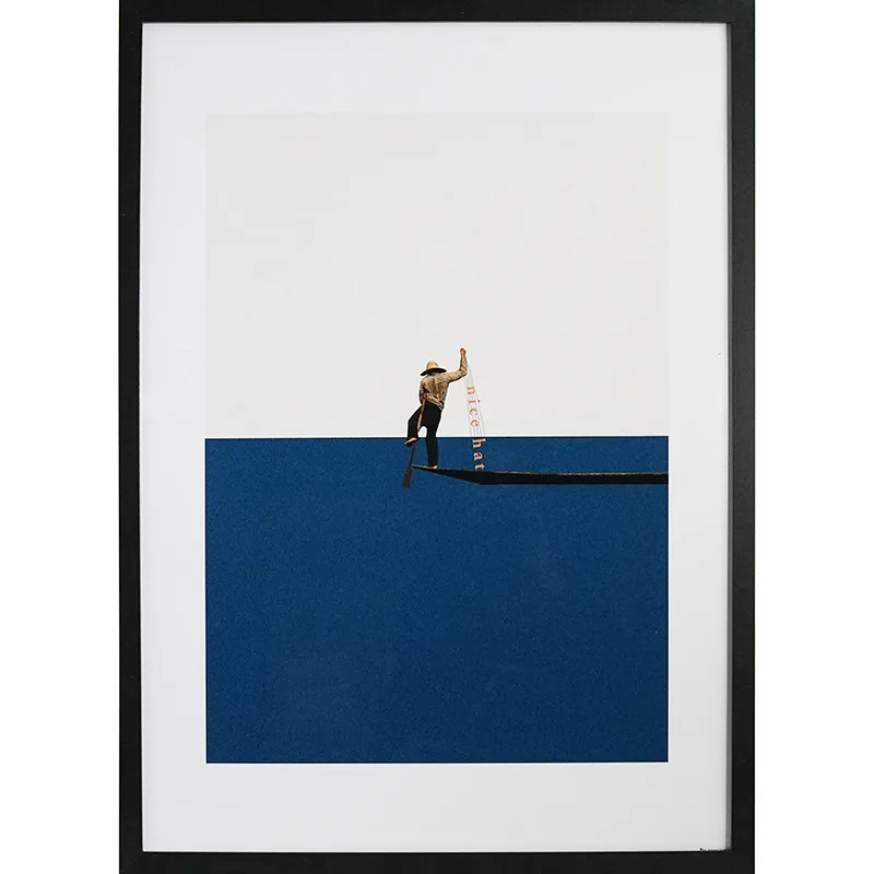 Lámina enmarcada GB eye Fishing for compliments by Maarte 50x70 cm