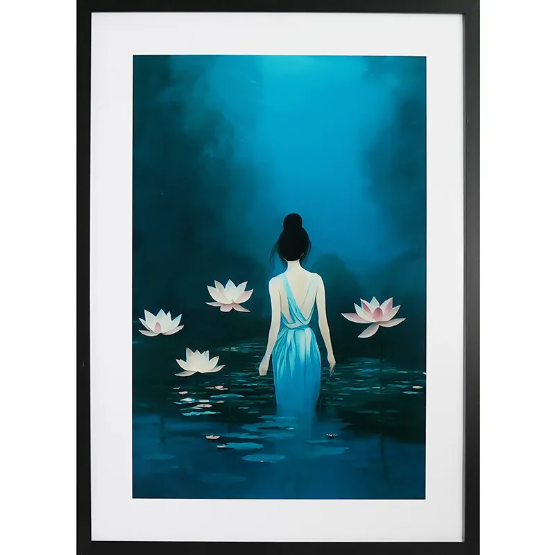 Lámina enmarcada GB eye In the pond by Treechild 50x70 cm