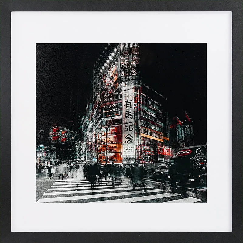 Lámina enmarcada GB eye Colours of Tokyo by Carmine Chiri 40x40 cm