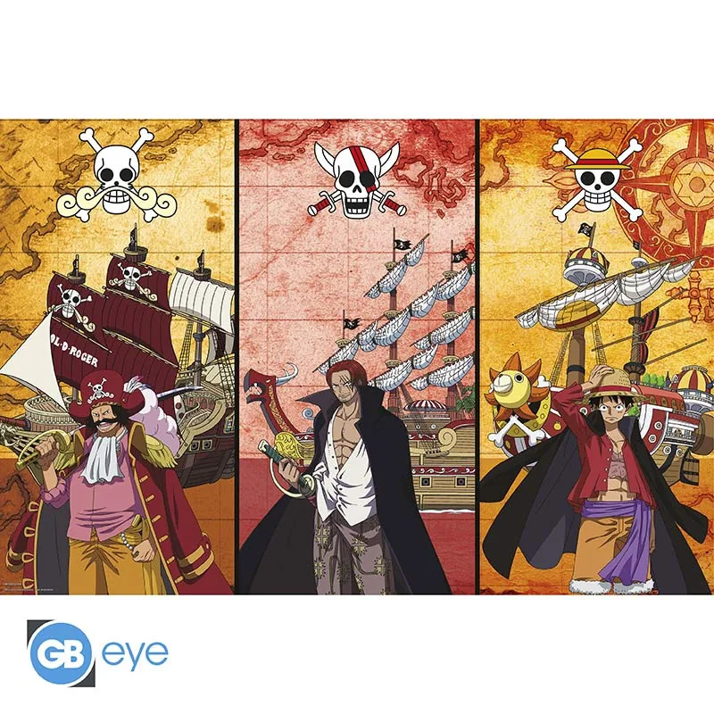 Póster One Piece Captains & Boats 91,5x61 cm