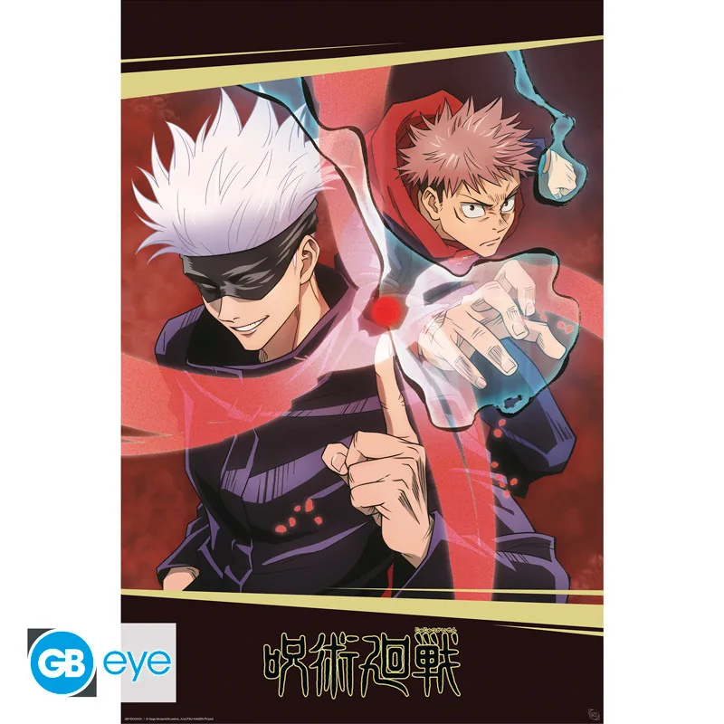 Póster Maxi Jujutsu Kaisen Itadori y Gojo 91,5x61 cm