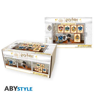 Pack Taza 320 ml + Acryl® + postales Harry Potter Hogwarts