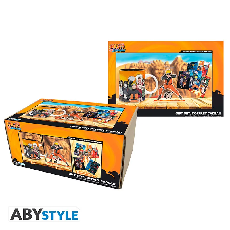 Pack Taza 320 ml + Acryl® + postales Naruto Shippuden