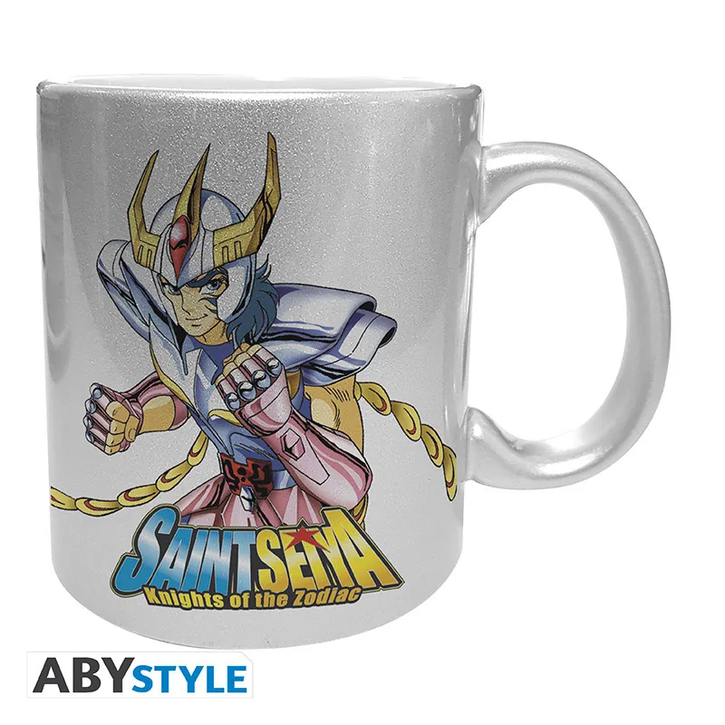 Taza Saint Seiya Fénix efecto plata 320 ml