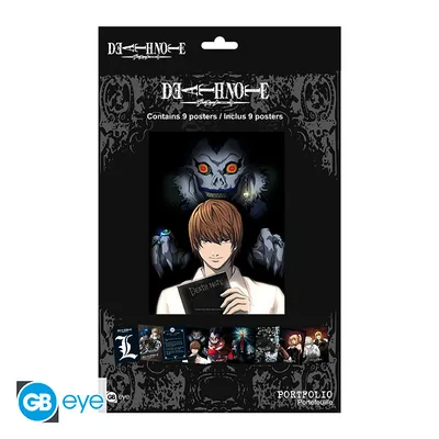 Portfolio 9 pósteres Death Note Protagonistas 21x29,7 cm
