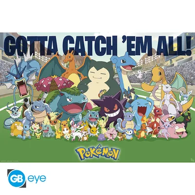 Póster Maxi Pokémon Favoritos de siempre 91,5x61 cm