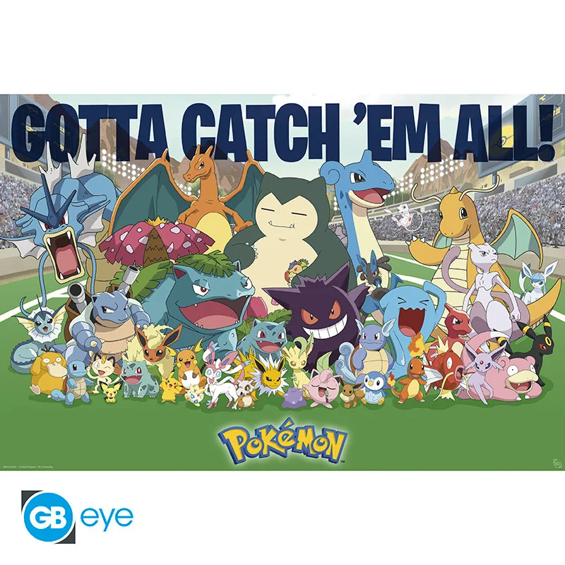 Póster Maxi Pokémon Favoritos de siempre 91,5x61 cm