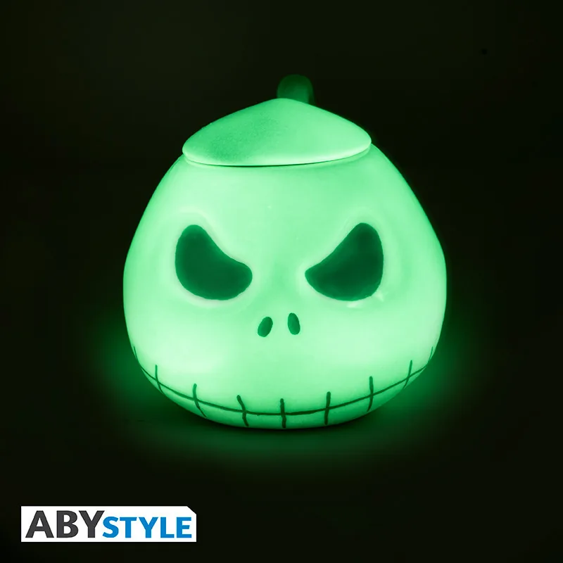 Taza 3D Pesadilla antes de Navidad Jack brilla en la oscuridad 300 ml