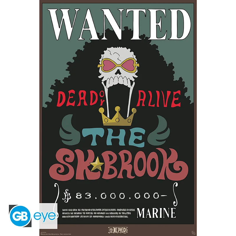 Póster Maxi One Piece Wanted Brook 91,5x61 cm