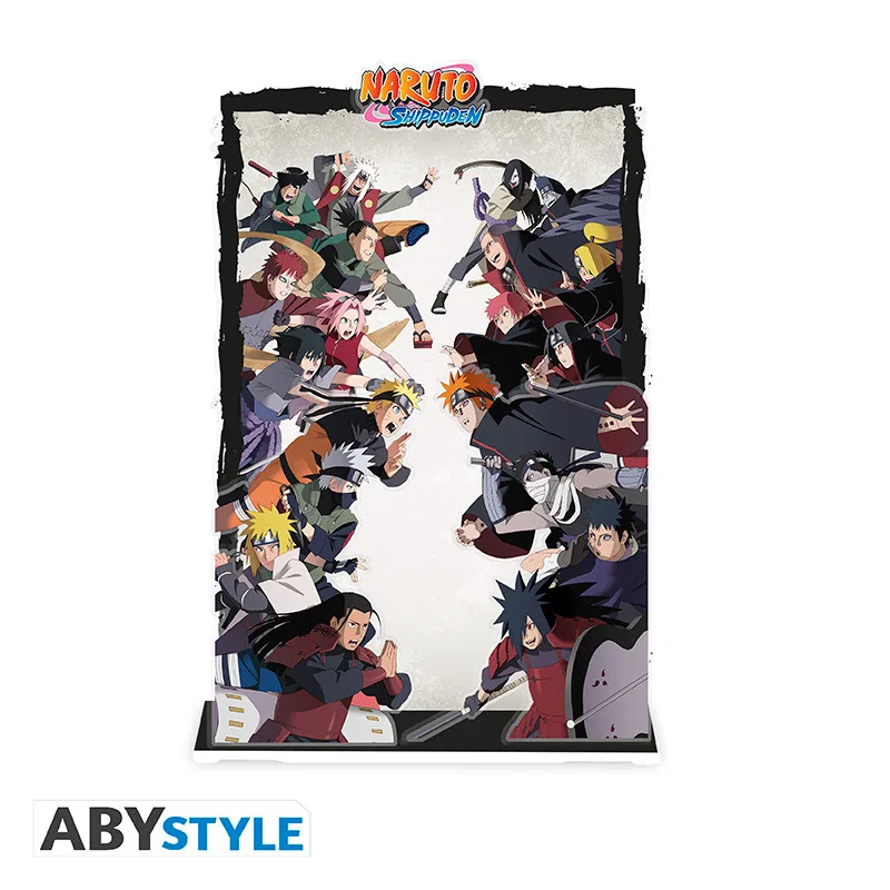 Acryl® Diorama Naruto Shippuden Combate en grupo
