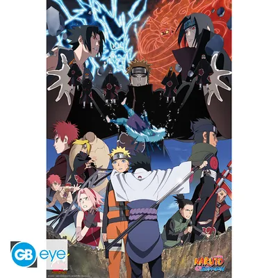 Póster Maxi Naruto Shippuden Rivales 91,5x61 cm