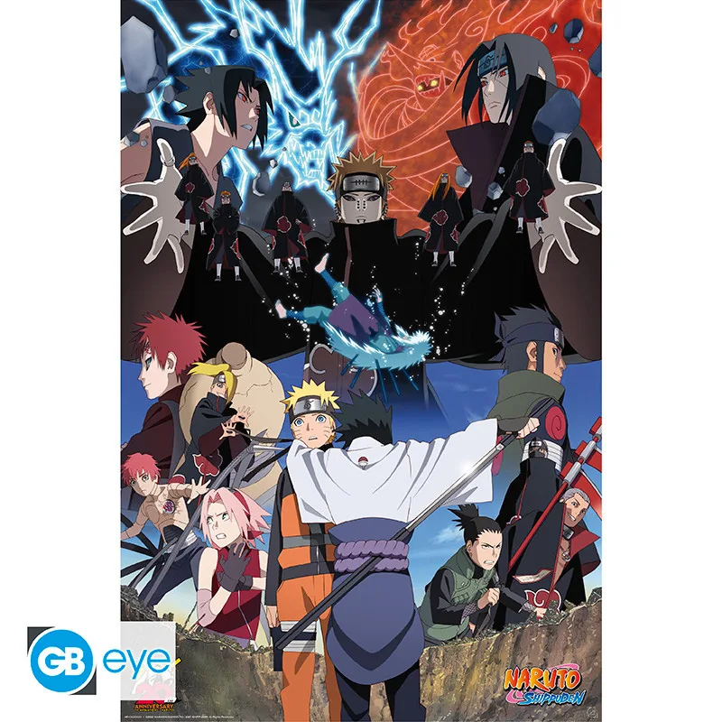 Póster Maxi Naruto Shippuden Rivales 91,5x61 cm