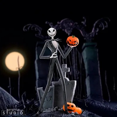 Figura Jack Skellington Pesadilla antes de Navidad Cara de sonrisa aterradora