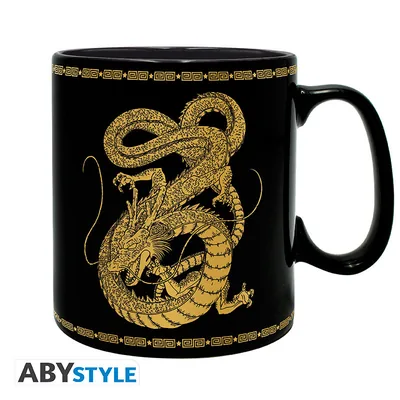 Taza Dragon Ball Z Shenron dorado 460 ml