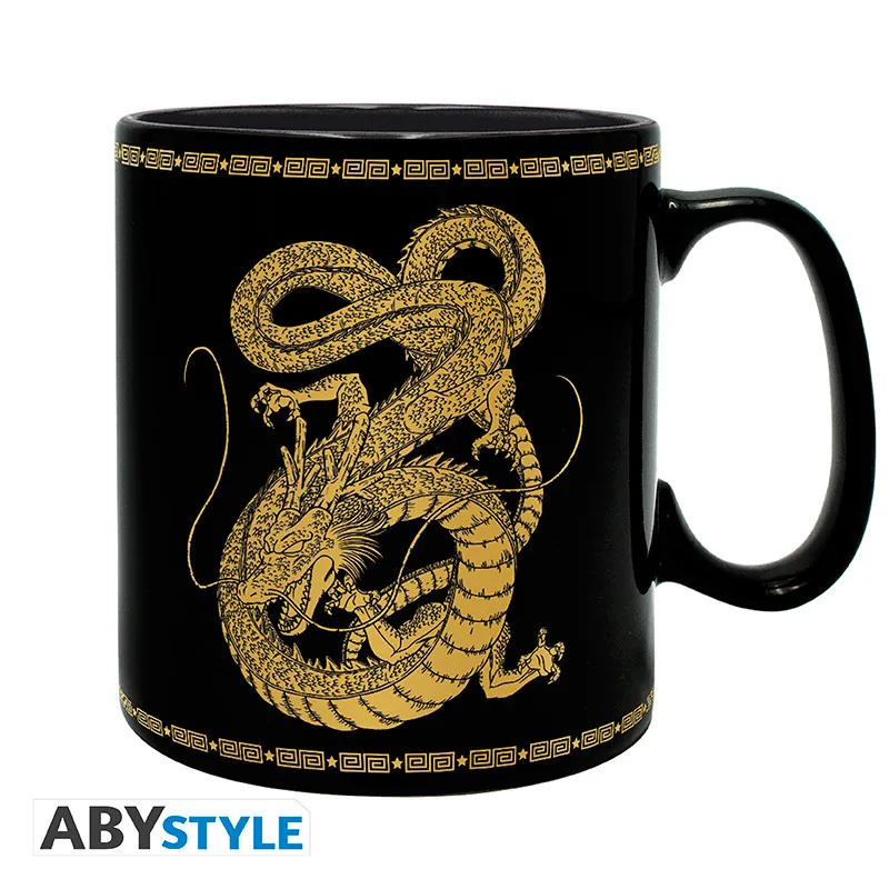 Taza Dragon Ball Z Shenron dorado 460 ml