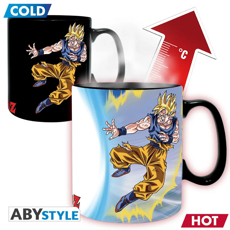 Taza termosensible Dragon Ball Z Goku vs Buu 460 ml