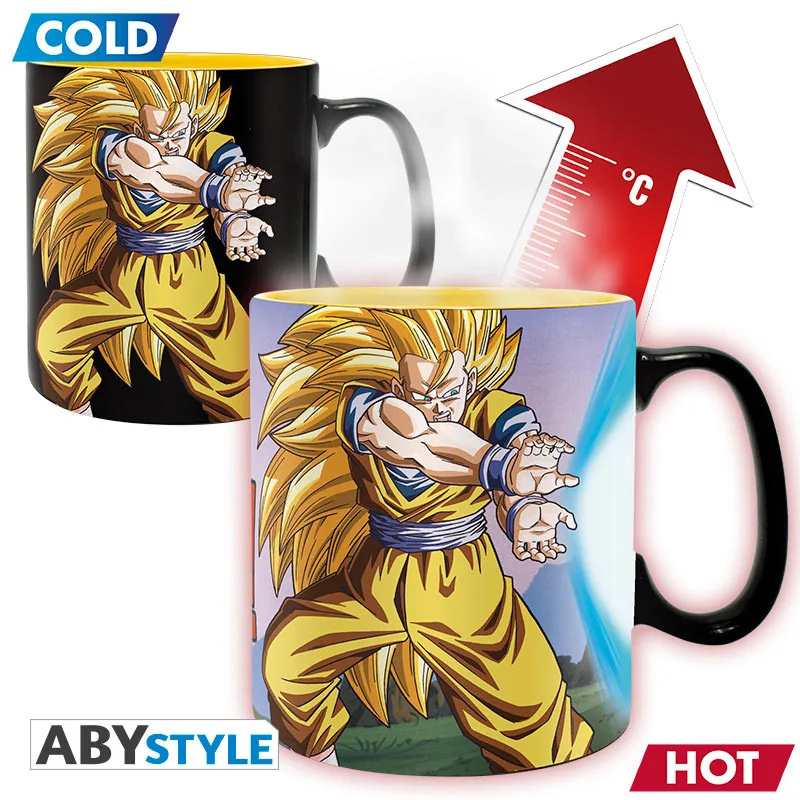Taza termocromática Dragon Ball Z Kamehameha 460 ml