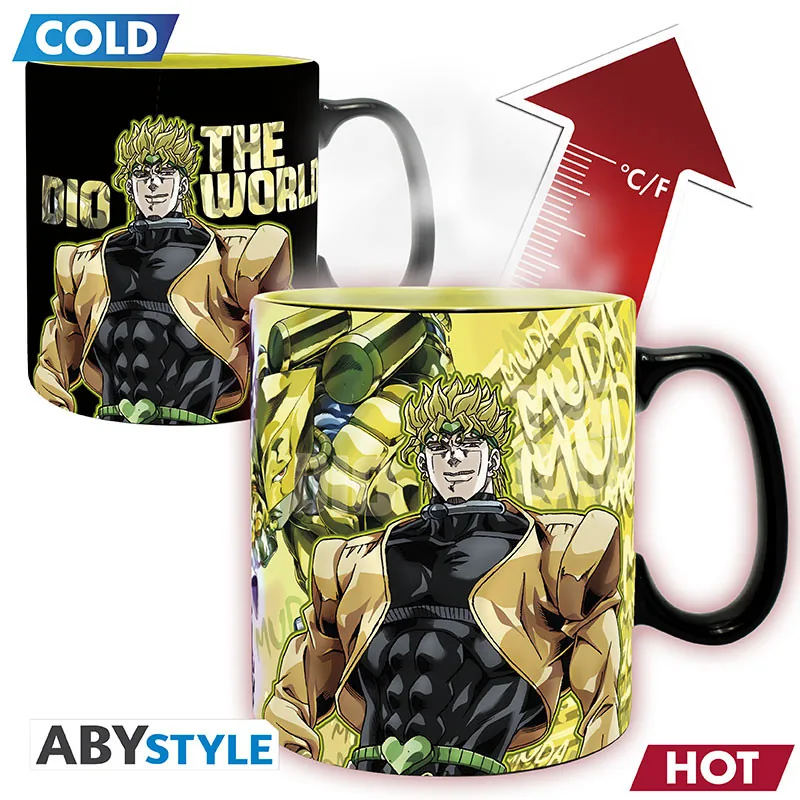 Taza termocrómica JoJo's Bizarre Adventure Jotaro y Dio 460 ml