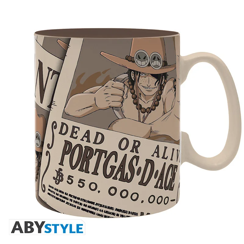Taza One Piece Wanted Ace 460 ml
