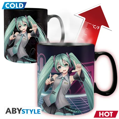 Taza termocrómica Hatsune Miku 460 ml